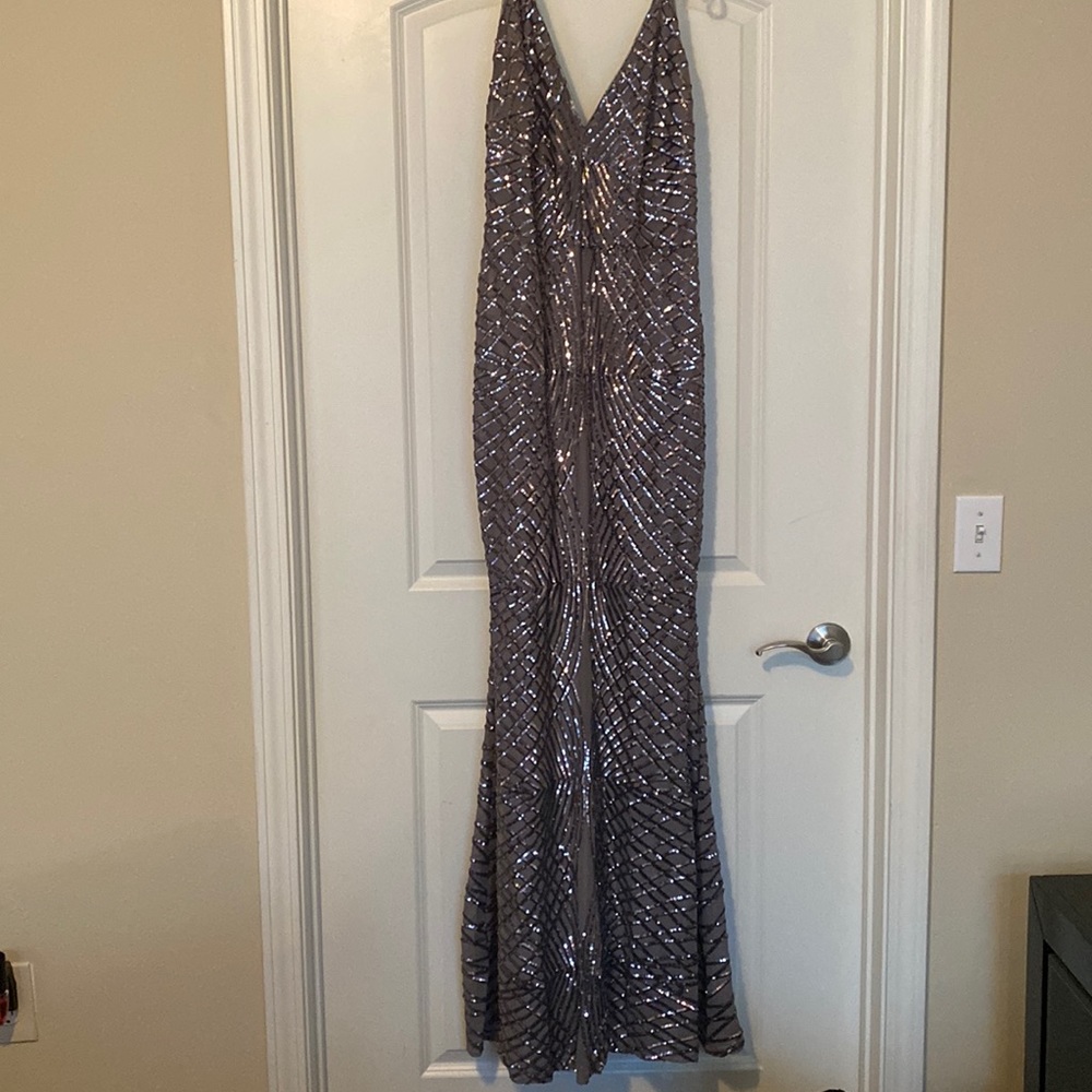 Sequins gray dress! Only worn once